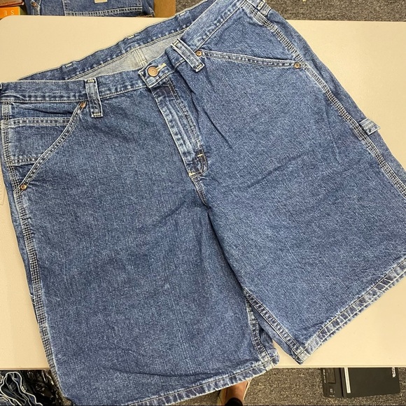 Lee Carpenter Shorts Denim Blue Jean 